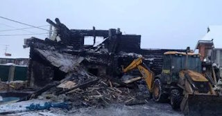Демонтаж сгоревших зданий в Костомукше | Сварной-Ктм - снос после пожара от 1050 рублей